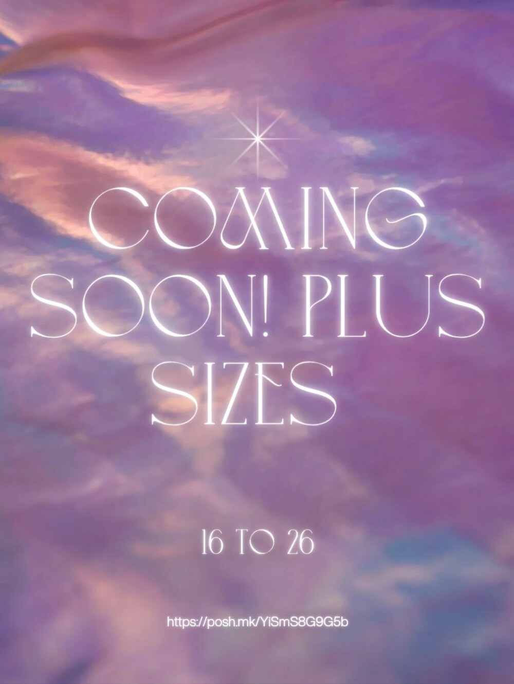 Coming Soon 6 Plus Sizes 16-26